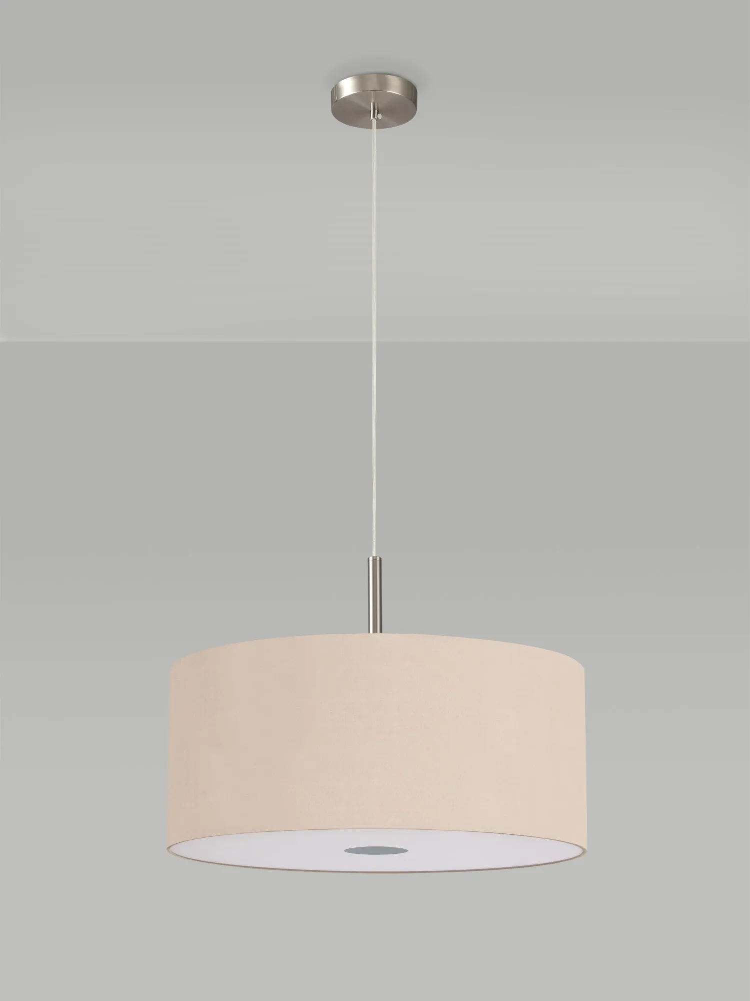 Baymont 50cm 3 Light Pendant Satin Nickel, Antique Gold/Ruby, Frosted Diffuser DK0452  Deco Baymont SN AG